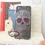 Iphone 5 Case Silver Skull Studded Iphone Case..